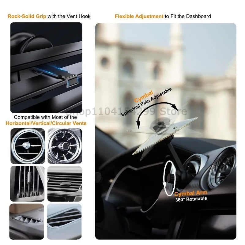 1/2P Cars Crash Cymbal Air Vent Mini Drum Car Hand-shooting Cymbals Car Drum Cymbal Air Vent Musical Instrument For Car Interior