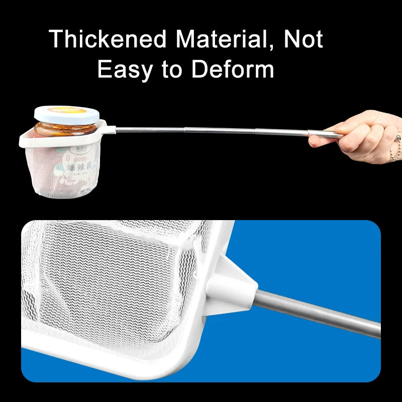 Retractable Square Fishing Net With Suction Cup Long Handle Fishing Gear for Catching Fish Shrimp Tank Clean Supplies