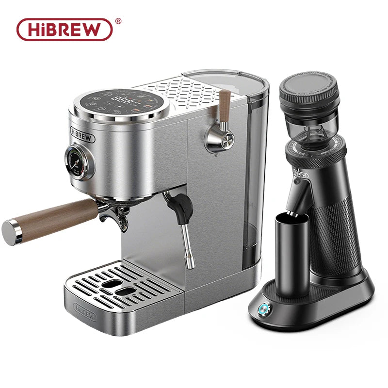 HiBREW Halfautomatische espressomachine met one-touch Americano, instelbare temperatuur, 20 bar, koude koffiezetapparaat, cappuccino H13