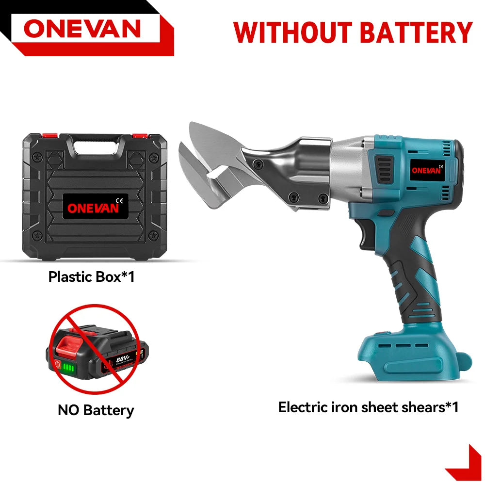 ONEVAN 880NM Brushless Electric Iron Scissors Sheet Metal Cutting Cutter Industrial Shear Power Tool For Makita 18V Battery pin