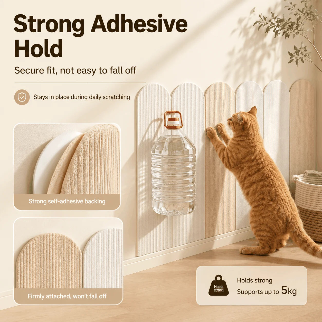 Cat Scratcher Cat Scratching Boards Self Adhesive Felt Furniture Protector Mat for Sofa Door Wall Cat Supplies
