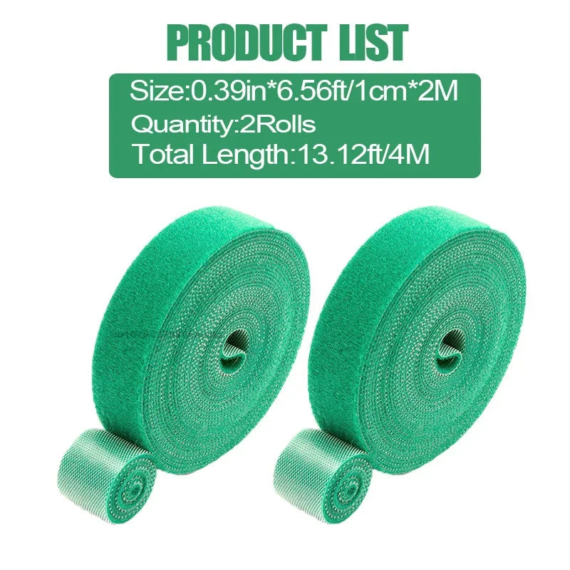 Garden Tape Nylon Cable Tie for Plants Flowers Growing Climbing Reusable Plant Support Hook-and-loop Fastener Garden Accessories