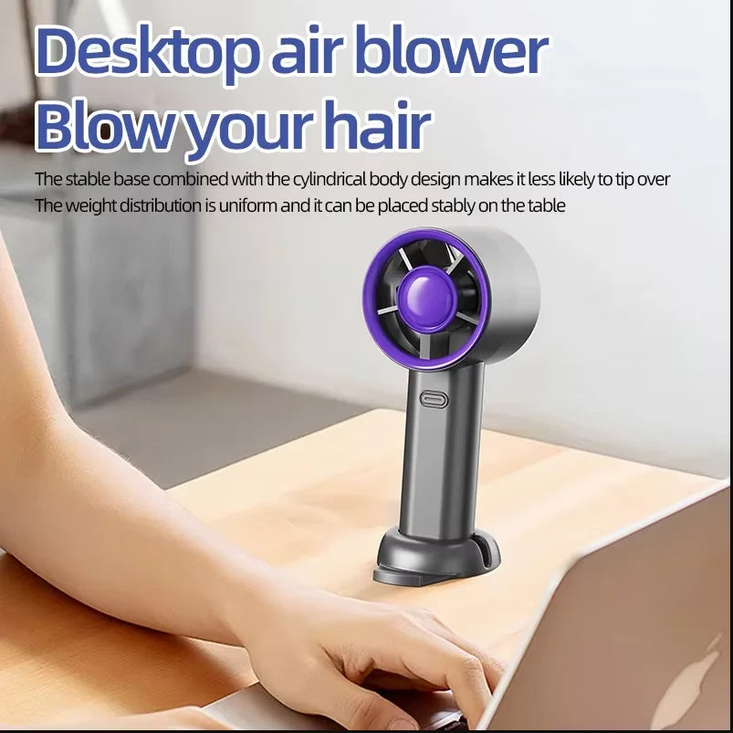 Lenovo Mini Handventilator USB Snellaadbaar Draagbare Luchtkoeler Stille Persoonlijke Hogesnelheidsventilator voor Reizen en Buitenactiviteiten
