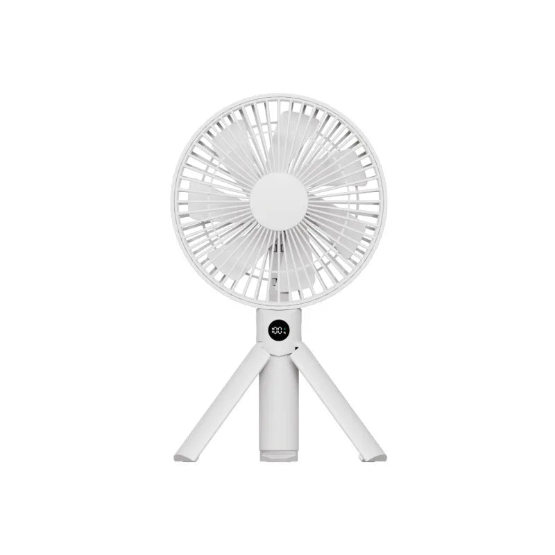 Lenovo Foldable Tripod Handheld Fan 3000mAh 4-Speed Rechargeable Fan LED Digital Display Portable Fan for Outdoor Travel Camping