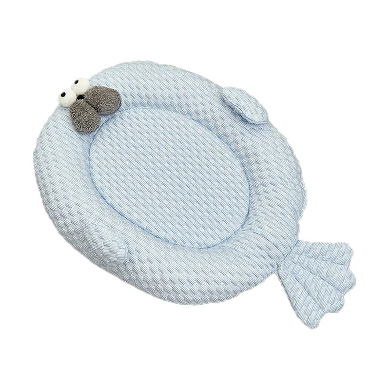 Summer Pet Dog Cooling Mat Breathable Cat Sleeping Bed Puppy Mat Animal-shaped Pet Bed for Cats Small Medium Dogs Pet Supplies