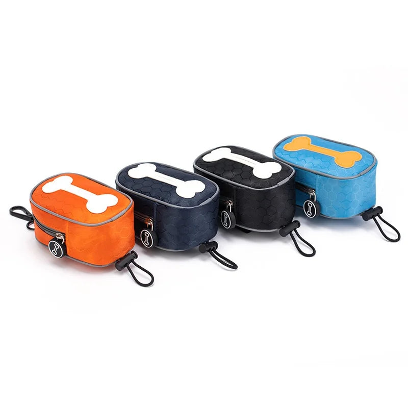 Portable Bone-shaped Dog Waste Bag Dispenser Durable Pet Poop Bag Holder Outdoor Puppy Trash Bags Dispenser Pet Supplies