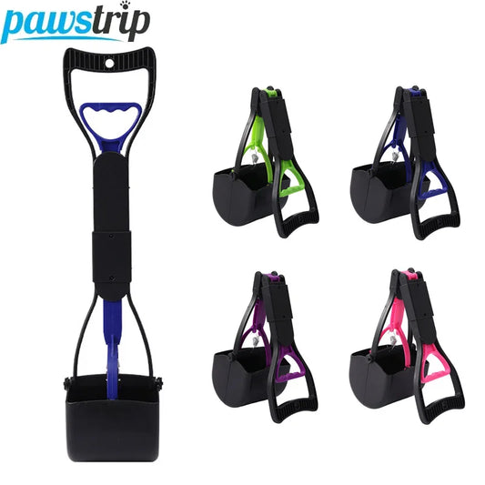 45cm Folding Poop Scooper Outdoor Pet Waste Pick-up Cleaner Long Handle  Puppy Waste Picker Pet Cleaning Tools Dog Accessories