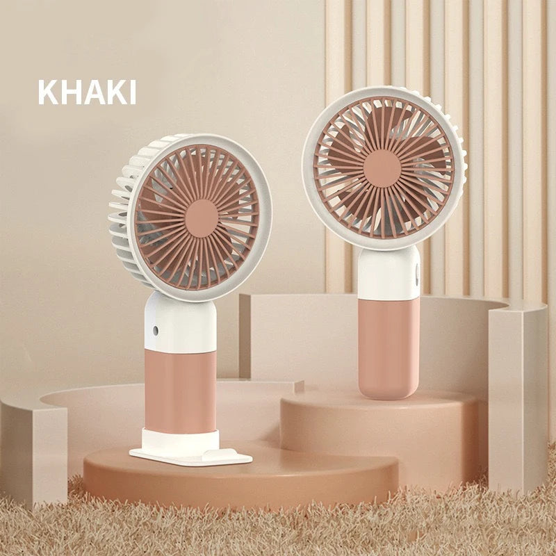 Ventilateur portatif Lenovo 2026, mini ventilateur de bureau portable, silencieux, rechargeable par USB, idéal pour les étudiants et le dortoir