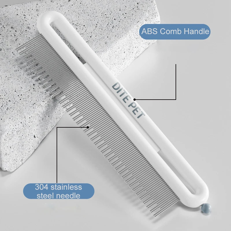 Stainless Steel Pet Cat Knotting Comb Pet Needle Brush for Cats Dogs Pet Hair Remover Kitten Grooming Tools Cat Accessories