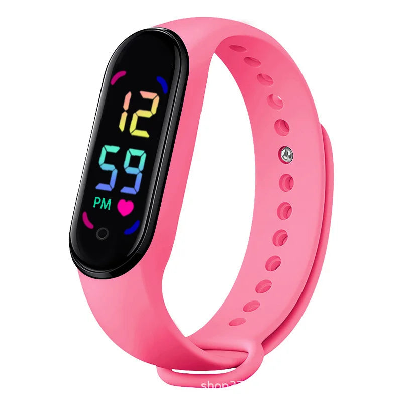Montre connectée Lenovo avec bracelet anti-moustique à ultrasons, écran tactile LED et lumière dégradée colorée pour enfants en extérieur