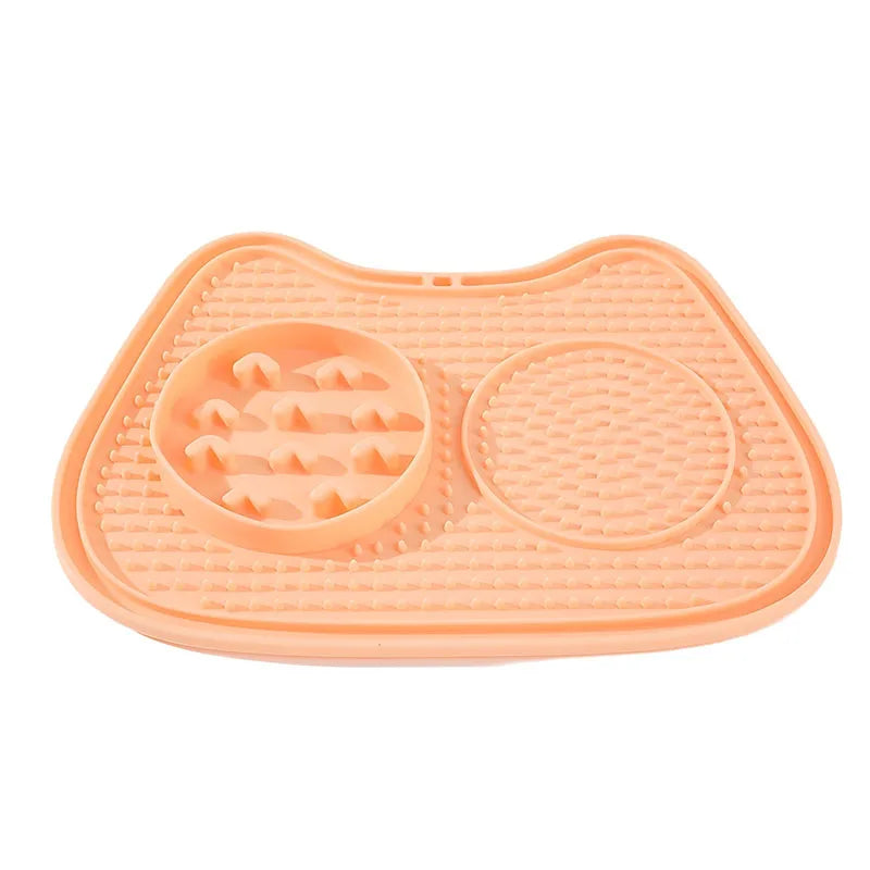 Pet Slow Food Mat Non-Slip Dog Slow Feeding Mat Anti-Anxiety Lick Pad for Dogs Cats Pet Supplies
