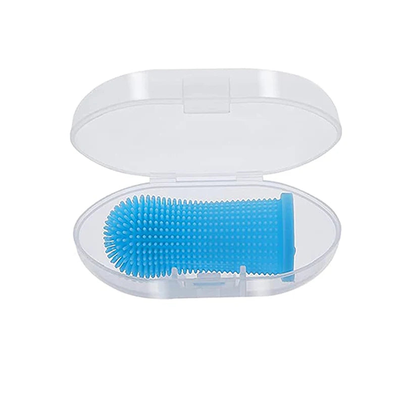 Soft Silicone Pet Dog Finger Toothbrush Pet Teeth Oral Cleaning Brush Pet Bad Breath Tartar Teeth Care Tool Dog Accessories