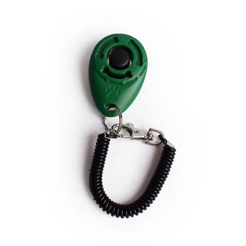 2pcs Dog Training Clicker Pet Cat Plastic Dogs Click Trainer Aid Tools Adjustable Wrist Strap Sound Key Chain Dog Supplies