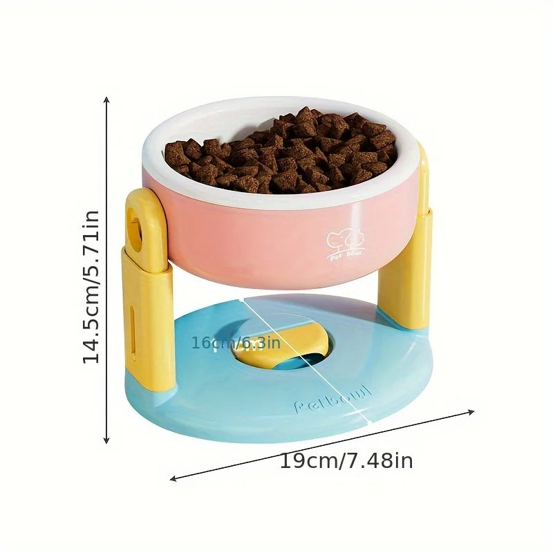 Elevated Dog Bowl Adjustable Dog Feeder Anti-Slip Large Capacity Puppy Bowl Neck Protector Cat Bowl Dog Accessories