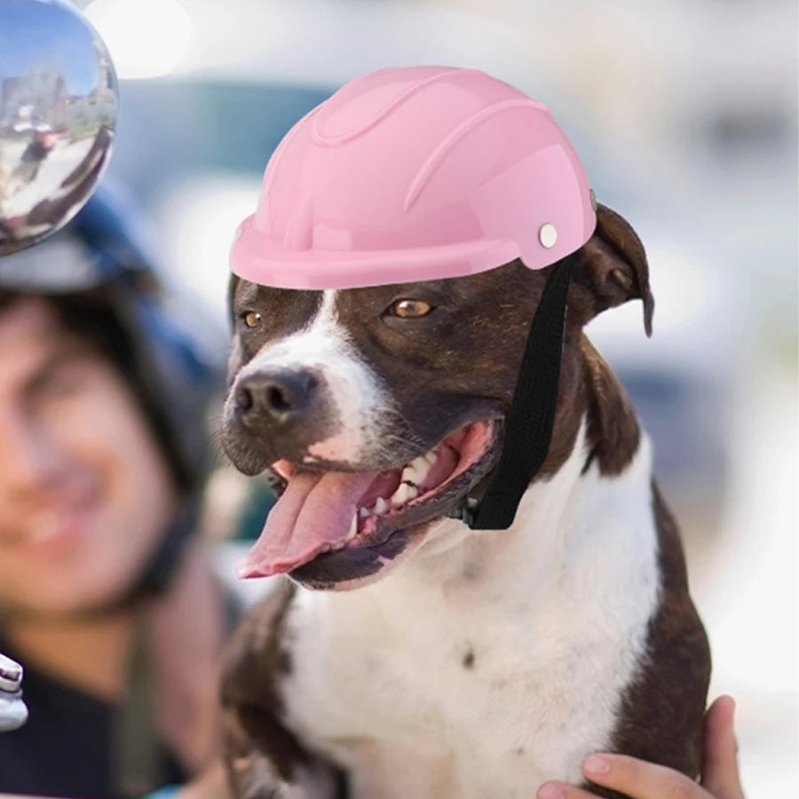 Pet Dog Safety Helmet Adjustable Cat Bicycle Motorcycle Helmet Pet Headgear for Small Dogs Cats Dog Head Protection Pet Supplies