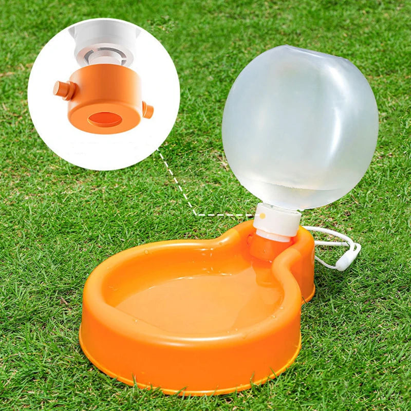 350/500ml Outdoor Portable Dog Water Bottle Pet Drinking Bowl for Dogs Cats Foldable Puppy Water Dispenser Dog Accessories