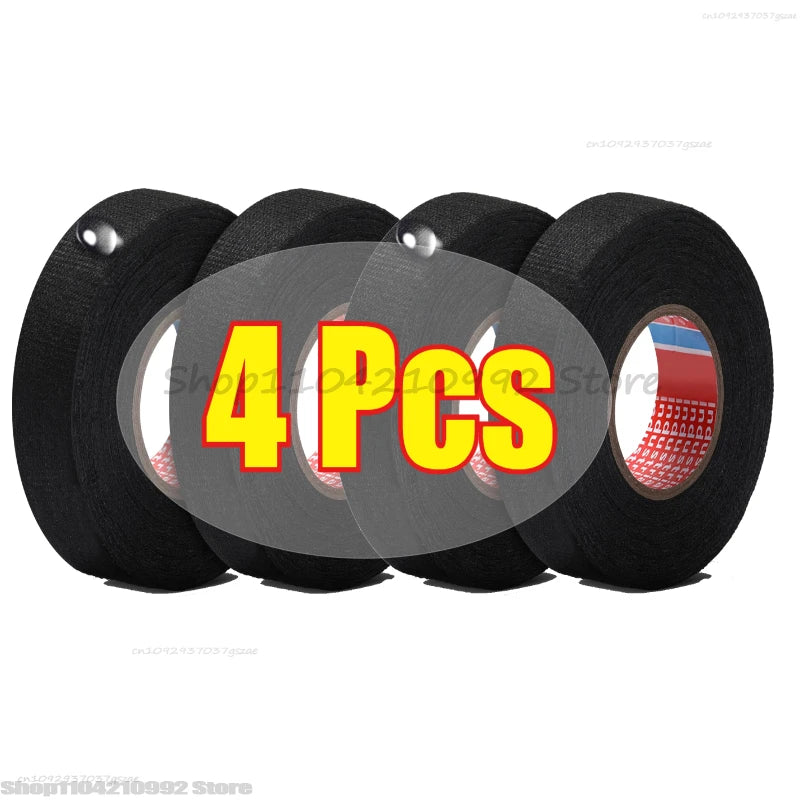 Electrical Insulating Tape Automotive Cloth Tape Waterproof Heat-resistant Harness Bundle Electrical Wiring Fabric Cloth Tapes