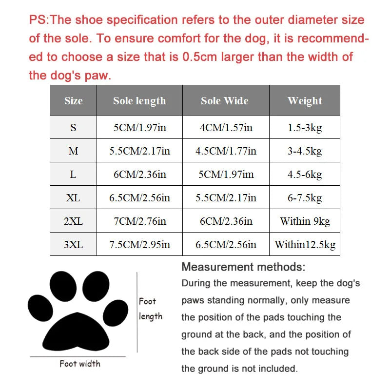 4pcs/set Waterproof Pet Dog Shoes Reflective Dog Boots  Anti-slip Puppy Shoes Soft Outdoor Rain Snow Boots For Small Dogs