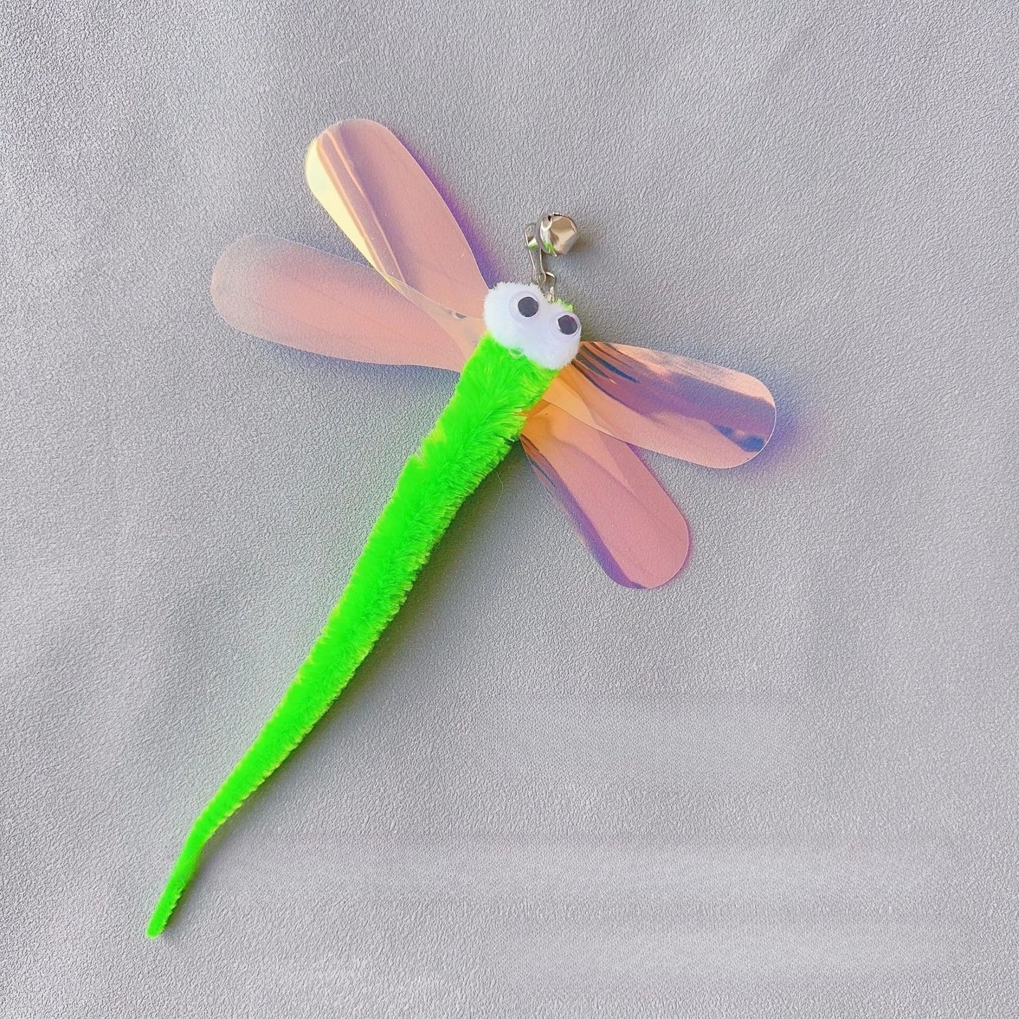 2pcs/3pcs Plush Dragonfly Cat Toy Training Imitate Cat Interactive Ball Faux Tail Pet Toy