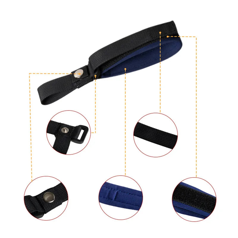 1Pc Adjustable Dog Leash Wrist Strap Retractable Dog Leash Add-On Accessory Bracelet Safety Ring Dogs Walker Hands Free Dog Lead