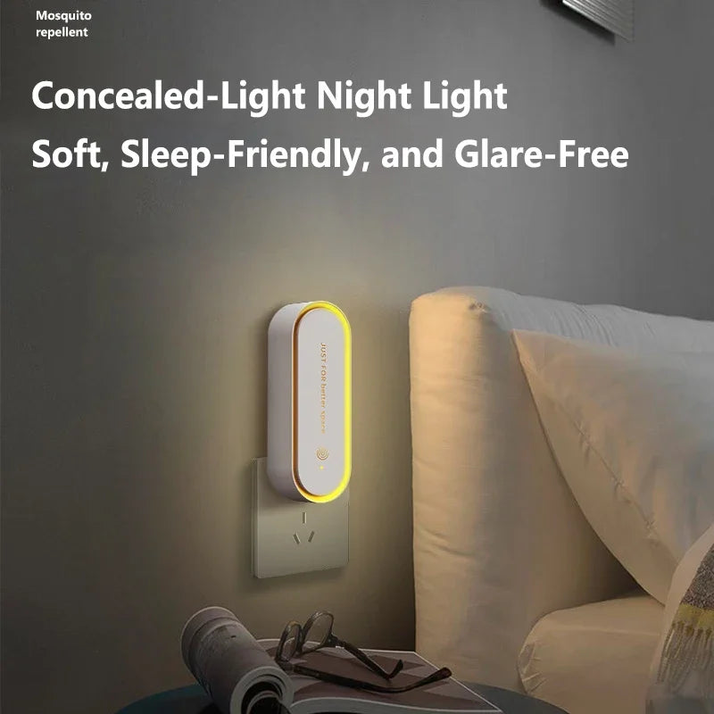 Lenovo Ultrasonic Repeller Night Light Plug In Type Electric Fly Control Portable Barrier Defense Light For Home Bedroom New
