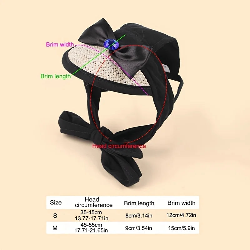Adjustable Dog Baseball Cap Outdoor Cute Pet Hat for Cats Dogs Breathable Pet Sun Hat with Ear Holes Puppy Headwear Pet Supplies
