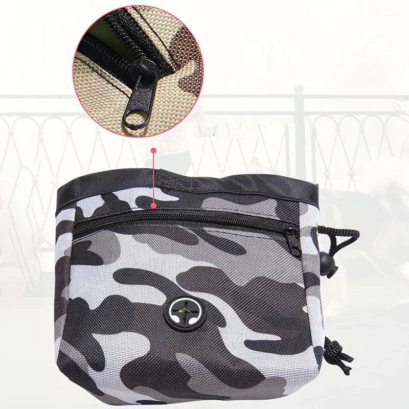 Portable Pet Dog Training Waist Bag Large Capacity Puppy Reward Bags Outdoor Feed Storage Pouch Snack Waist Bag