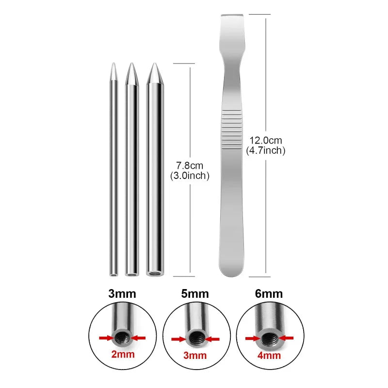 DIY Paracord Needle Set Parachute Bracelet Making Kit Stainless Steel Paracord Rope Flattener Knitting Stitching Tools