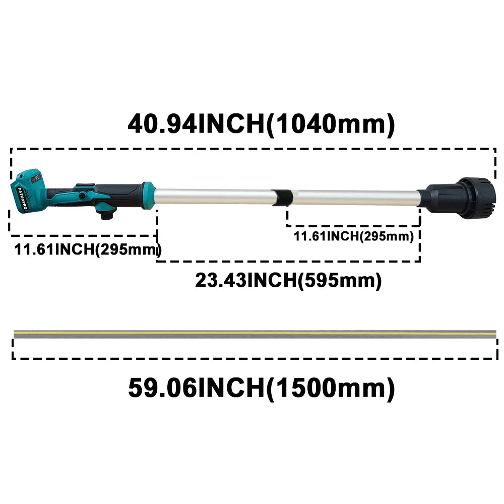 PATUOPRO Draadloze waterpomp draagbare staafoverdrachtspomp multifunctioneel tuingereedschap voor Makita 18V-accu