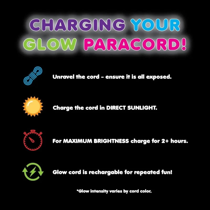 Glow in The Dark Luminous Paracord Rope 9 Strands 4mm Nylon 550 Tent Cord Parachute Camping Bundle Lanyard Survival EDC