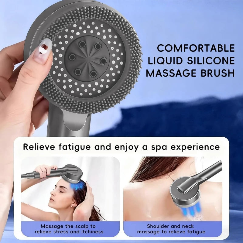 Showers for Bathroom Shower Head 4-Mode Adjustable High Pressurized Filter Shower Head Massage Shower Phone Bathroom Accessories