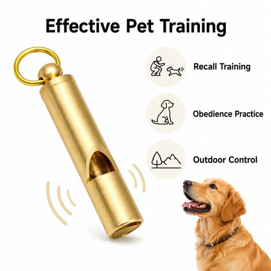 opper Dog Training Whistle with Key Ring, Pet Recall Command Tool for Outdoor Puppy Obedience and Daily Dog Trainer Supplies