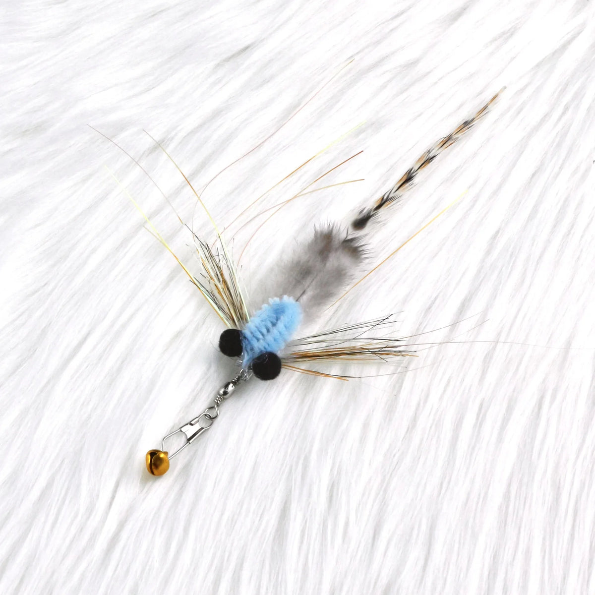 3pcs/4pcs Simulation Small Flying Insects Replacement Head for Cat Teaser Stick Fun Pet Toys