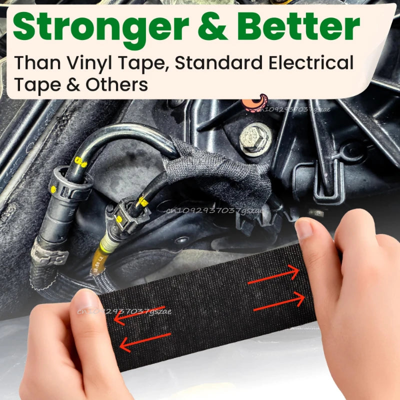Electrical Insulating Tape Automotive Cloth Tape Waterproof Heat-resistant Harness Bundle Electrical Wiring Fabric Cloth Tapes