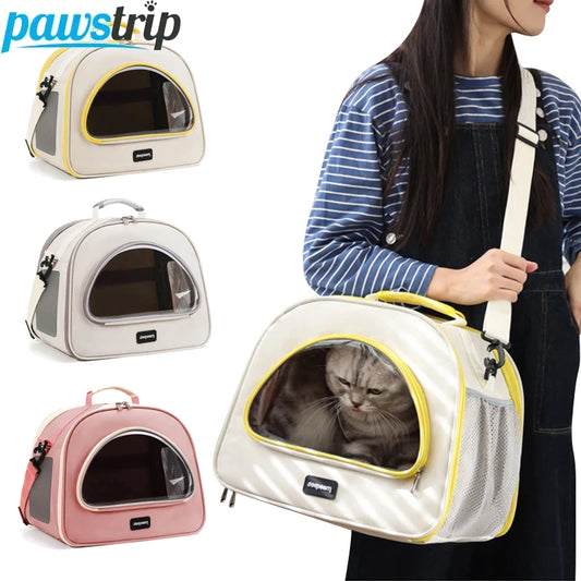Portable Cat Carrier Bag Breathable Pet Carrier for Small Dogs Cats Outdoor Travel Cat Shoulder Bag Suit for Cats Within 6kg