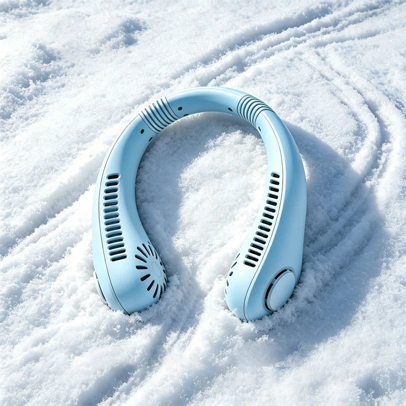 Lenovo zomer se nekventilator, handsfree, USB-oplaadbaar, bladloos, stil, krachtige wind, draagbare kleine ventilator voor buiten