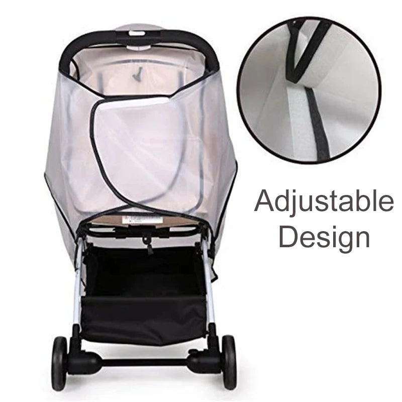 Universal Pet Stroller Rain Cover Waterproof Dog Cart Cover Transparent Cat Dog Cart Cover Stroller Rain Cover Pet Supplies