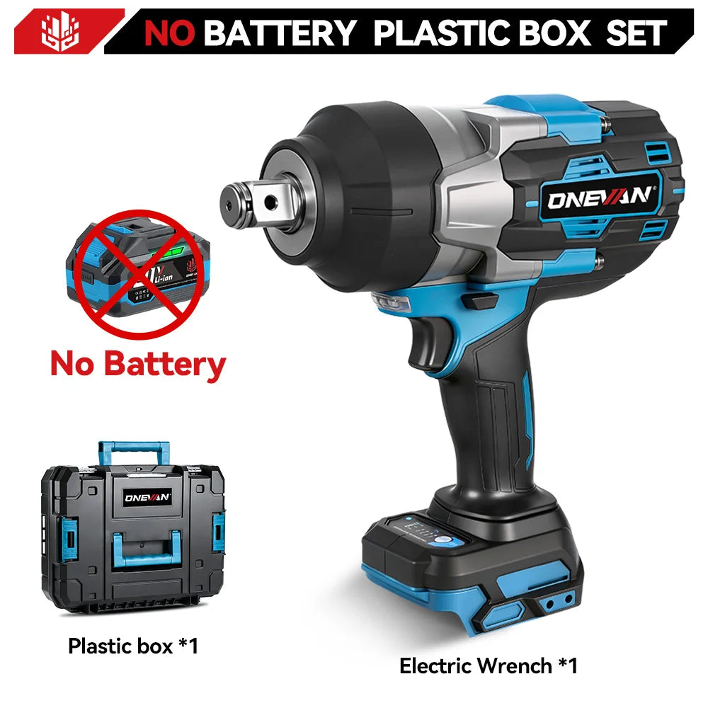 Clé à chocs électrique sans balais ONEVAN 3500N.M, couple de 3/4 pouce, 8 vitesses, outil sans fil pour batterie Makita 18V avec goupille