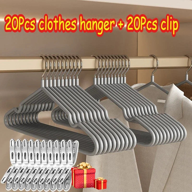Stainless Steel Non-Slip Hangers Durable Heavy-Duty Wardrobe Organizers Suitable for Home Bathrooms Bedrooms Closets Wardrobes
