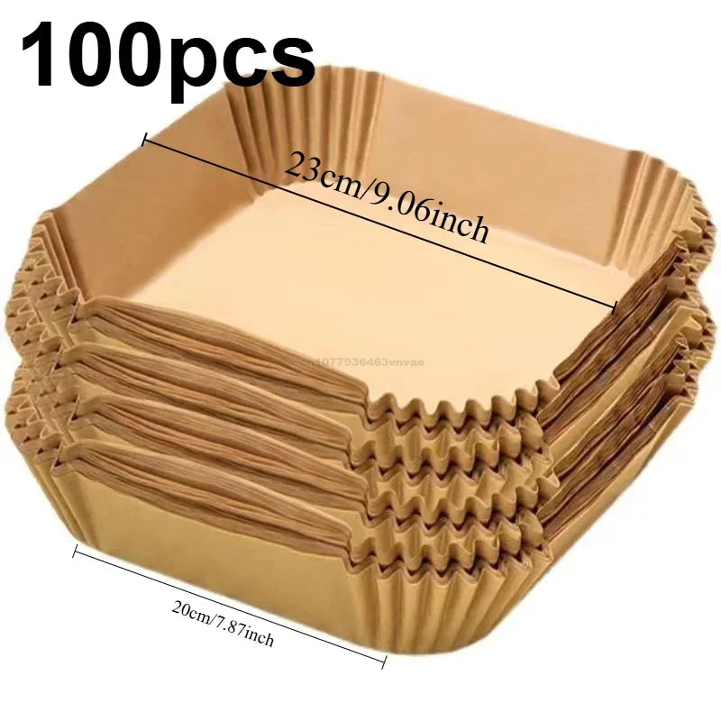 Air Fryer Paper Aerogrill Parchment Paper for Air Fryer Liner Airfryer Baking Cooking Paper Air Fryer Accessories Baking Tool