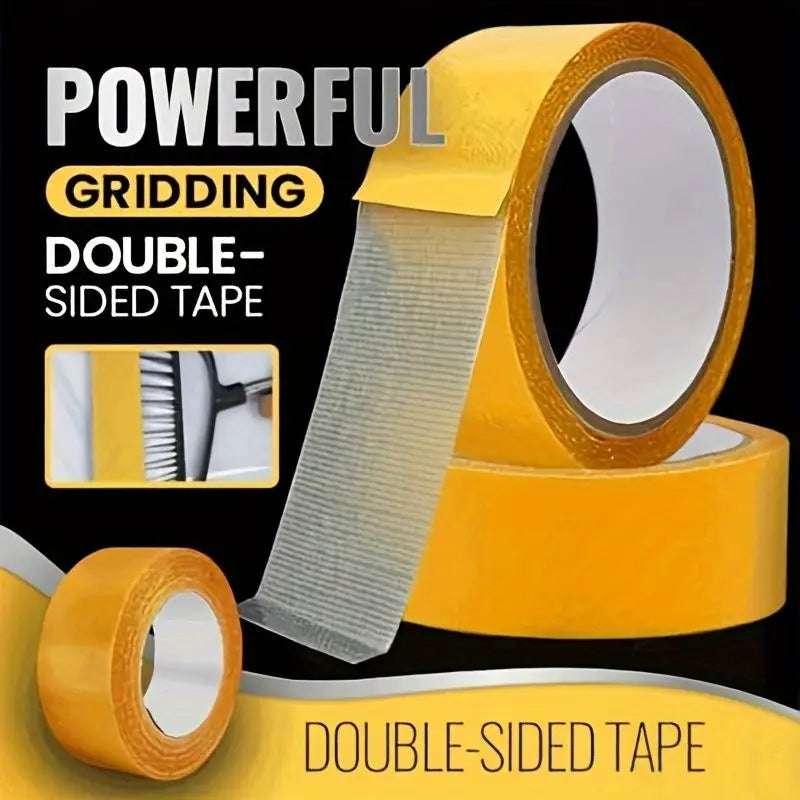 Super Thin Strong Fixation Double Sided Adhesive Tape Heavy Duty Translucent Mesh Waterproof Traceless Powerful Grid Carpet Tape
