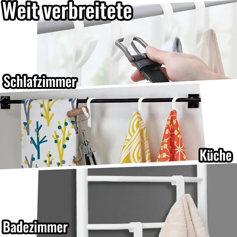Bathroom Hanger Clips Heated Towel Radiator Rail Hook Holder Multi-Purpose Drying Rack Hook Towel Clothes Storage Racks