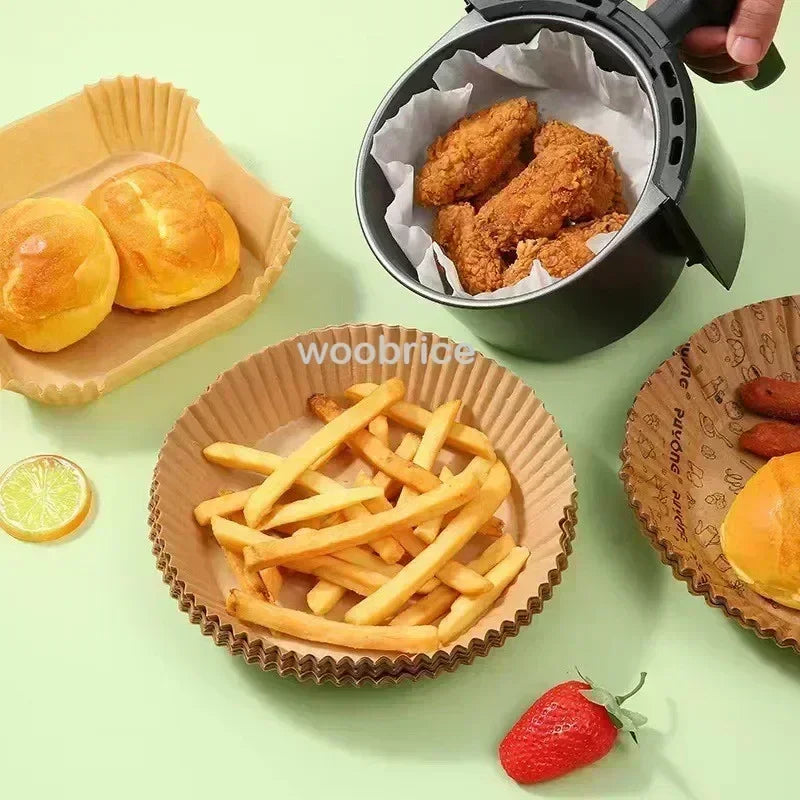 Air Fryer Paper Accessories Aerogrill Parchment Disposable Paper Baking Paper Barbecue Plate NonStick Oven Trays Air FryerPaper