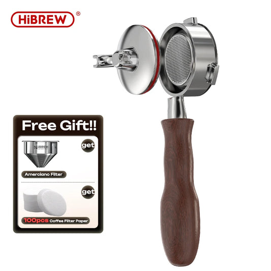 HiBREW 2-in-1 58MM 3-oren koffie-bottomless portafilter voor H7A H10A H10 Plus espressomachine barista-gereedschap filterpapier