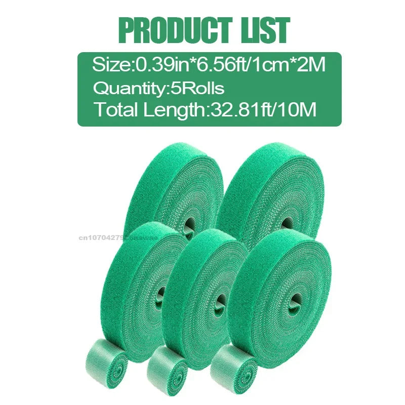 Garden Tape Nylon Cable Tie for Plants Flowers Growing Climbing Reusable Plant Support Hook-and-loop Fastener Garden Accessories