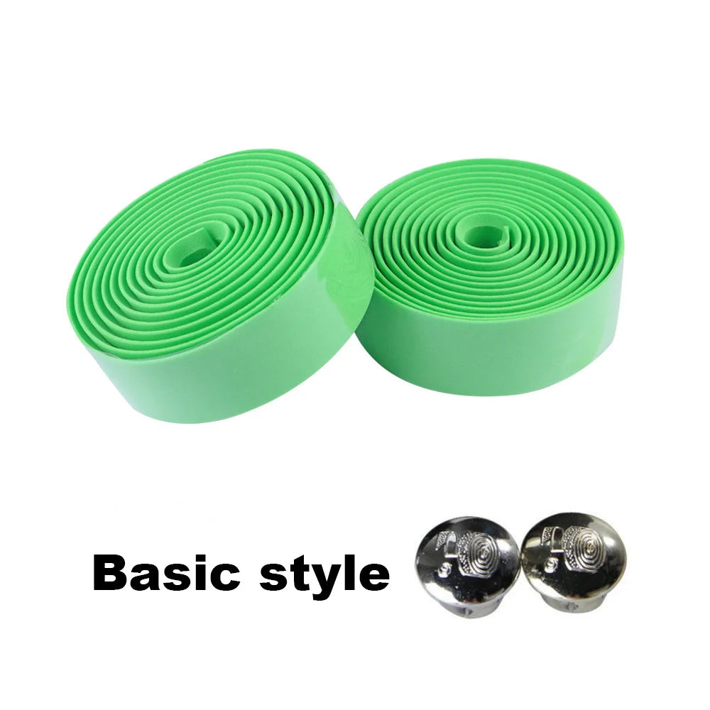 Bicycle Handlebar Tape Anti-Vibration PU EVA Bent Cycling Road Bike Tapes Racing Breathable Non-Slip Handle Bar Belt Wrap