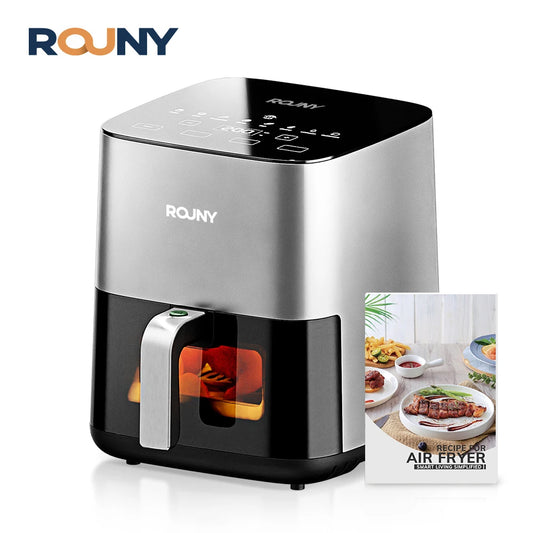 Air Fryer 5L - Electric Hot Fryer Oven Oilless Cooker with Touch Control, Nonstick Basket, and Visible Window, MIUI-Cyclone Tech