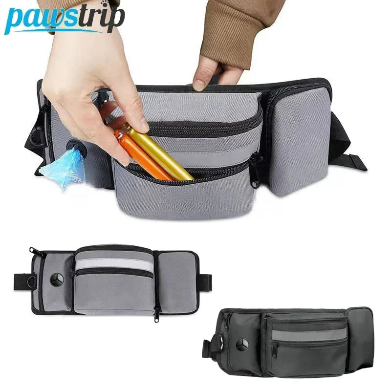 Multifunction Dog Training Waist Bag Towable Dog Treat Bag With D Ring Large Capacity Dog Treat Pouch for Training Outdoor