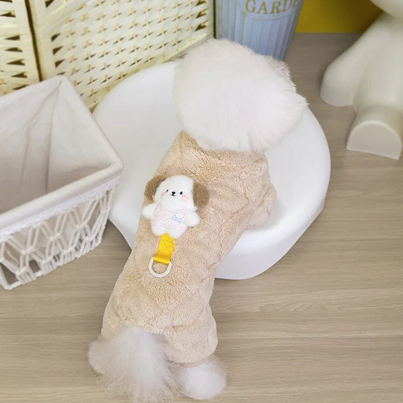 Pet Dog Jumpsuit Warm Fleece Dog Clothes for Small Medium Dogs Puppy Clothes Chihuahua mascotas Clothing Pet Supplies