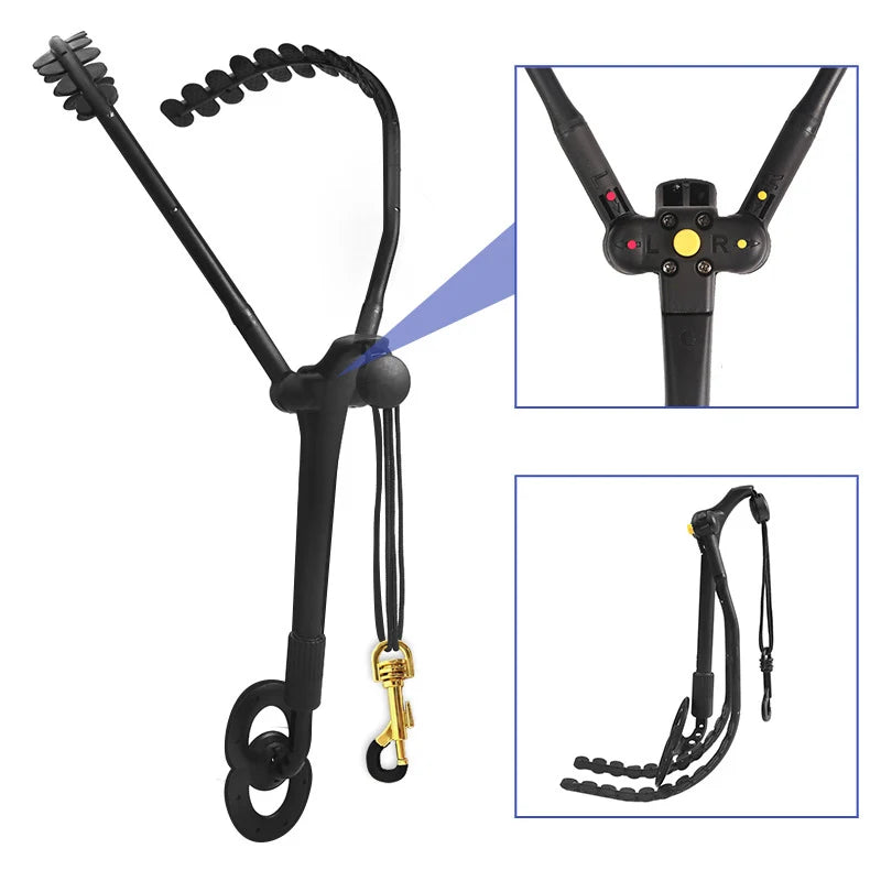 Saxophone Strap for Alto Soprano Tenor Double Shoulder Straps Padded Cushion Neck Lanyard Woodwind Musical Instrument Access